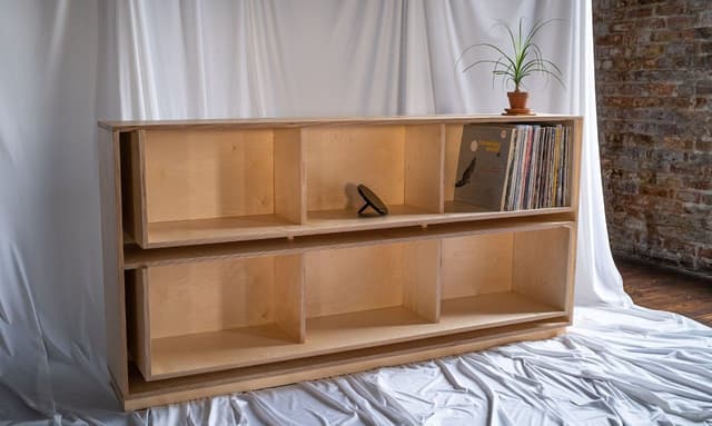 Float Record Shelves