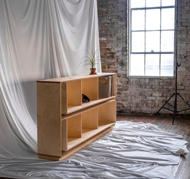 Float Record Shelves