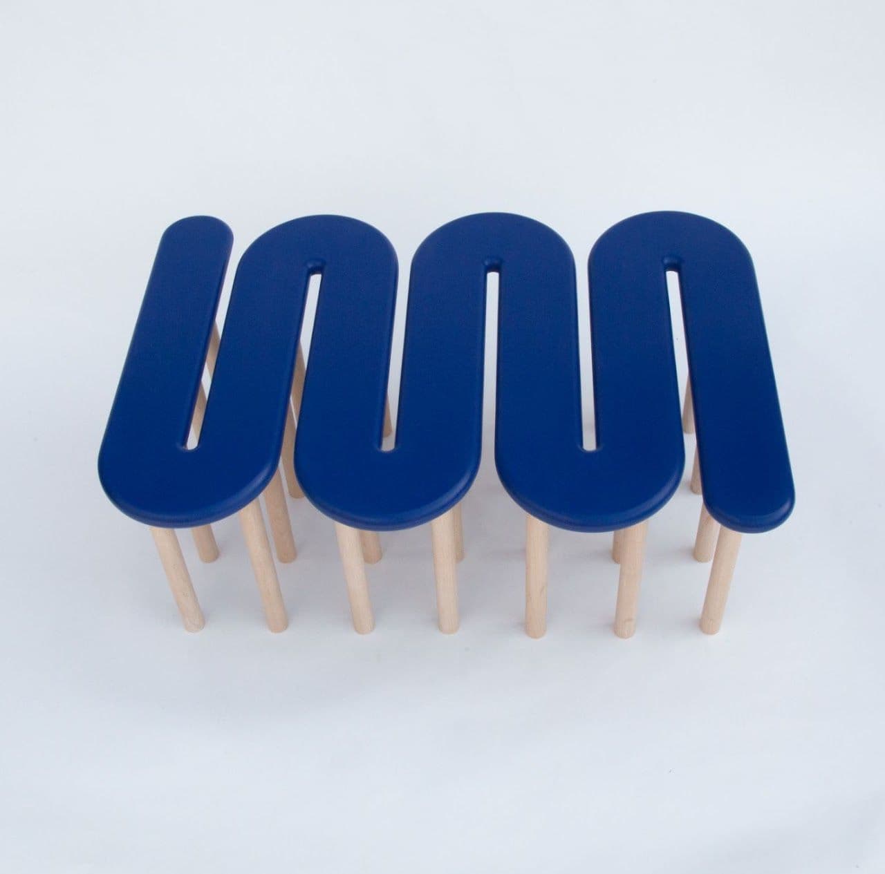 Blue Squiggle Table